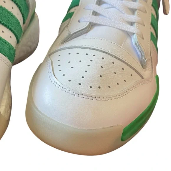 Adidas x Human Made Forum Boost Green Suede & White Low Top Sneakers - New - 10 - Picture 6 of 16